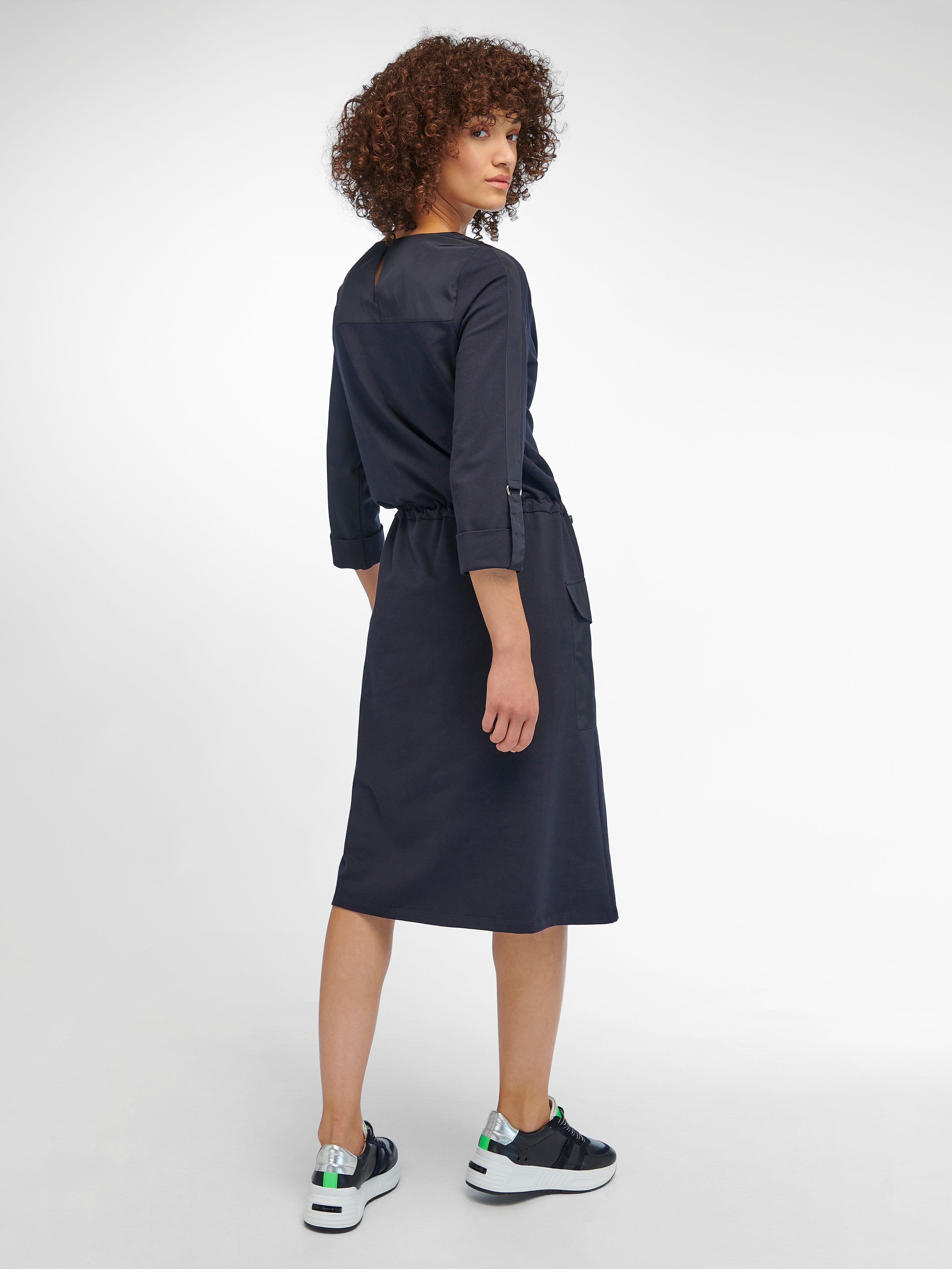 Jersey-Kleid mit 3/4-Arm