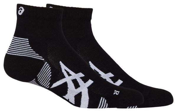2 Paires de Chaussettes Asics Cushion Run Quarter Noir