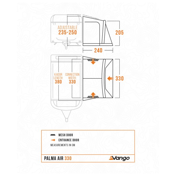 Vango - Palma Air 330 - Auvent camping-car