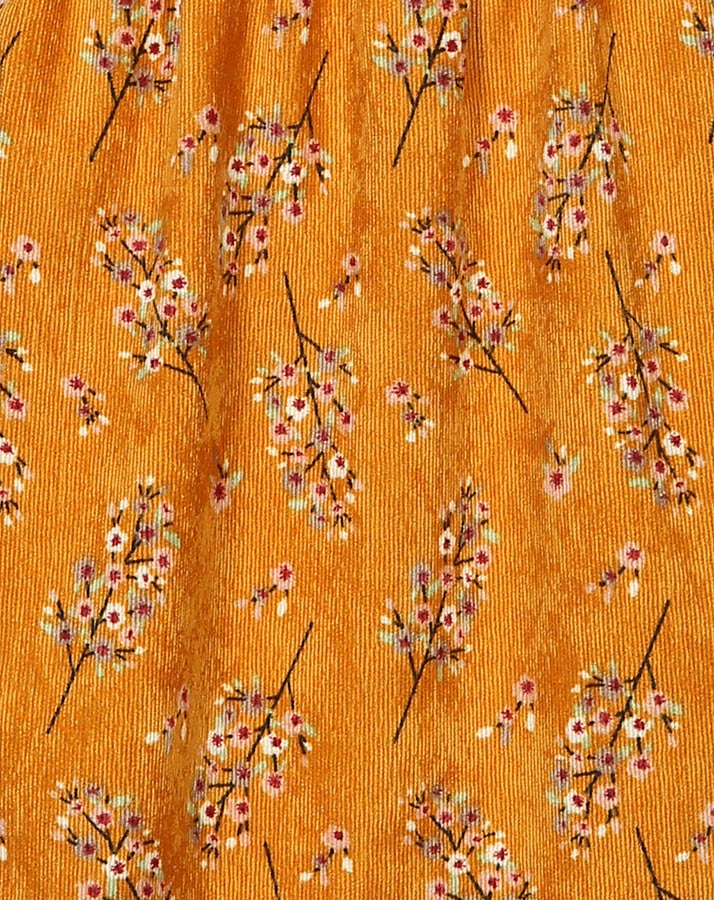 Hemd-Kleid TWIGS aus Cord in senfgelb