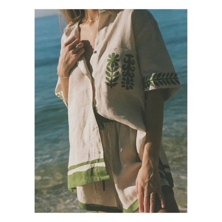 Soleil Soleil Chemise Darcy Vestige Lin | Blanc
