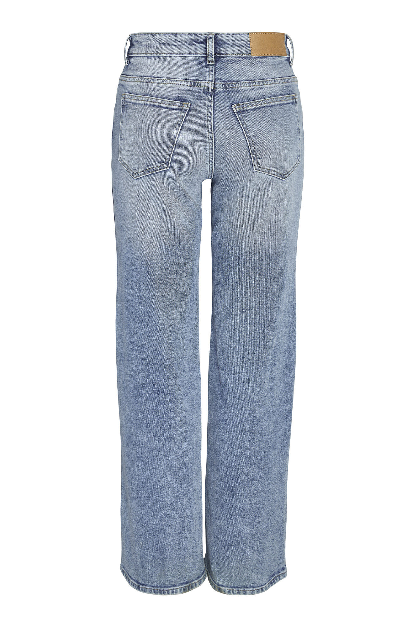 calças jeans de perna larga