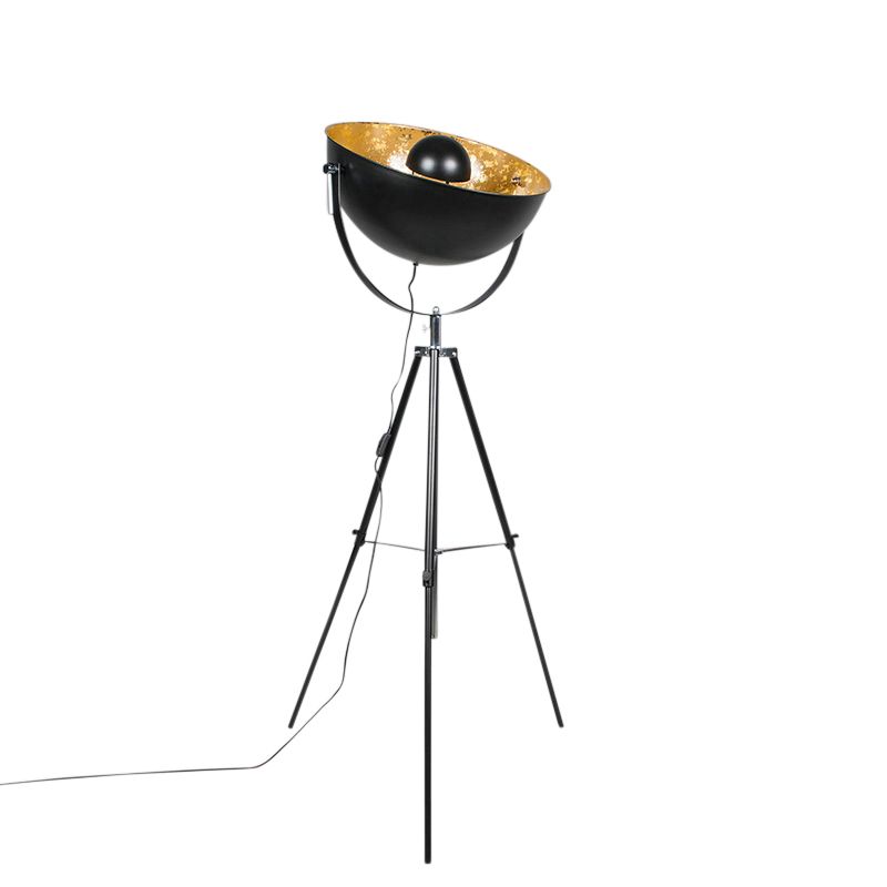 Industriële smart vloerlamp zwart tripod incl. WiFi A60 - Magna 50 Eglip