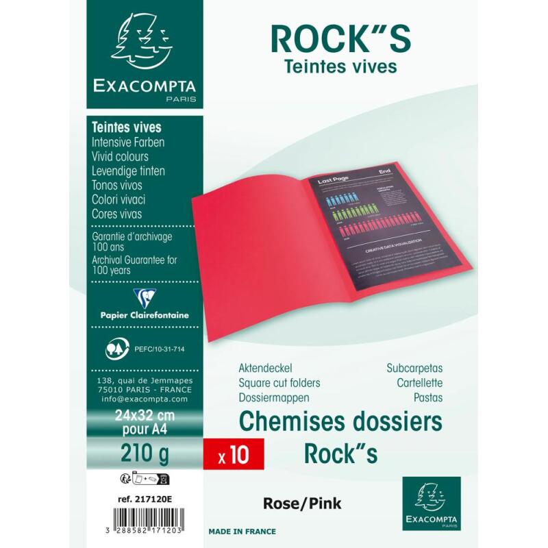 Paquet de 10 chemises ROCK''S 210 - 24x32cm