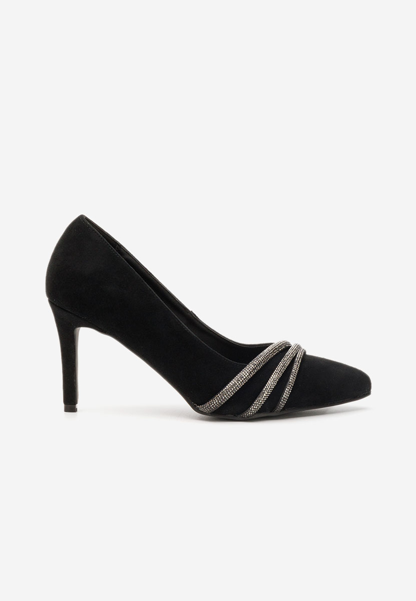 Chaussures stiletto en cuir noirs Marillia V2