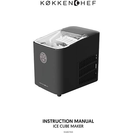 Køkkenchef isterningmaskine - sort