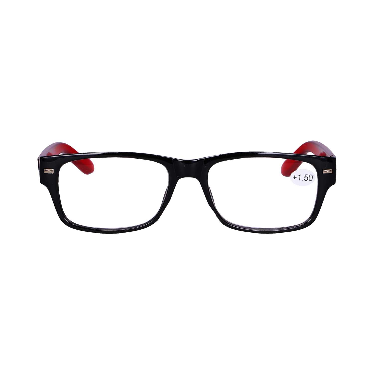 Star Optic Lesehilfe MD2 aus Kunststoff +1,5 Dioptrien schwarz/rot