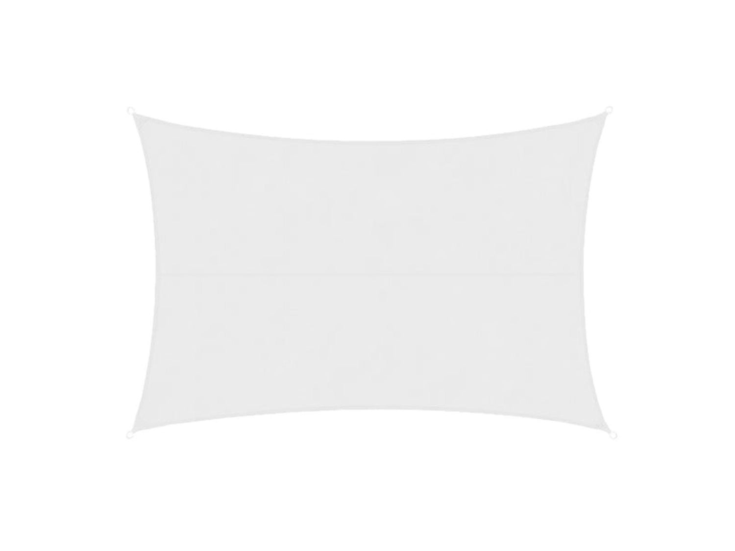Waterafstotend rechthoekig parasoldoek - voor tuin, terras en balkon - wit 3 x 3 m