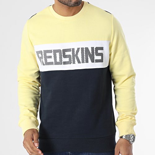 Sweat Crewneck Alted Compact Jaune Bleu Marine