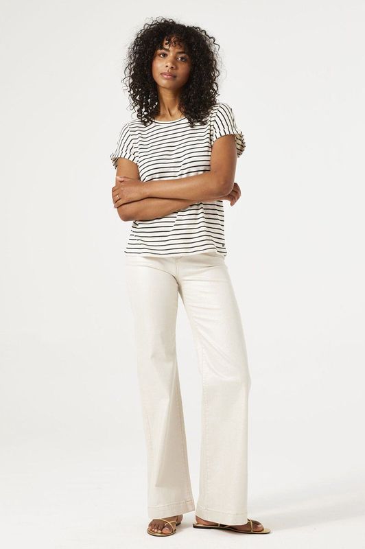 GARCIA - Celia 249 - Jeans - Wit - Wide Fit - High Waist