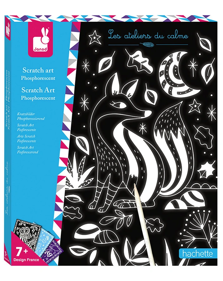 Kratzbilder GLOW IN THE DARK 8er-Set