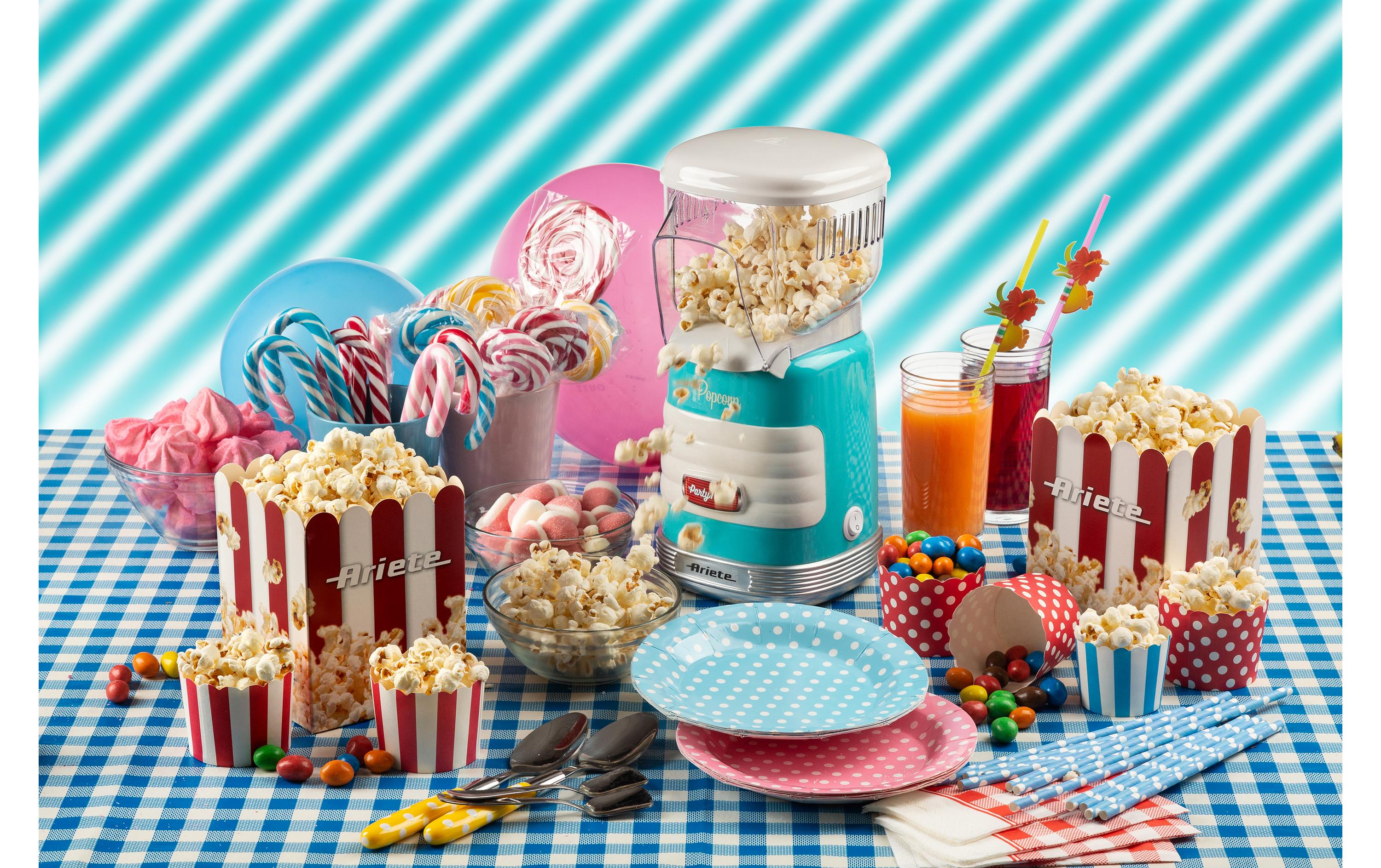 Popcorn Maschine Party Time ARI-2956-BL BlauPopcornmaschine im Retro-Design