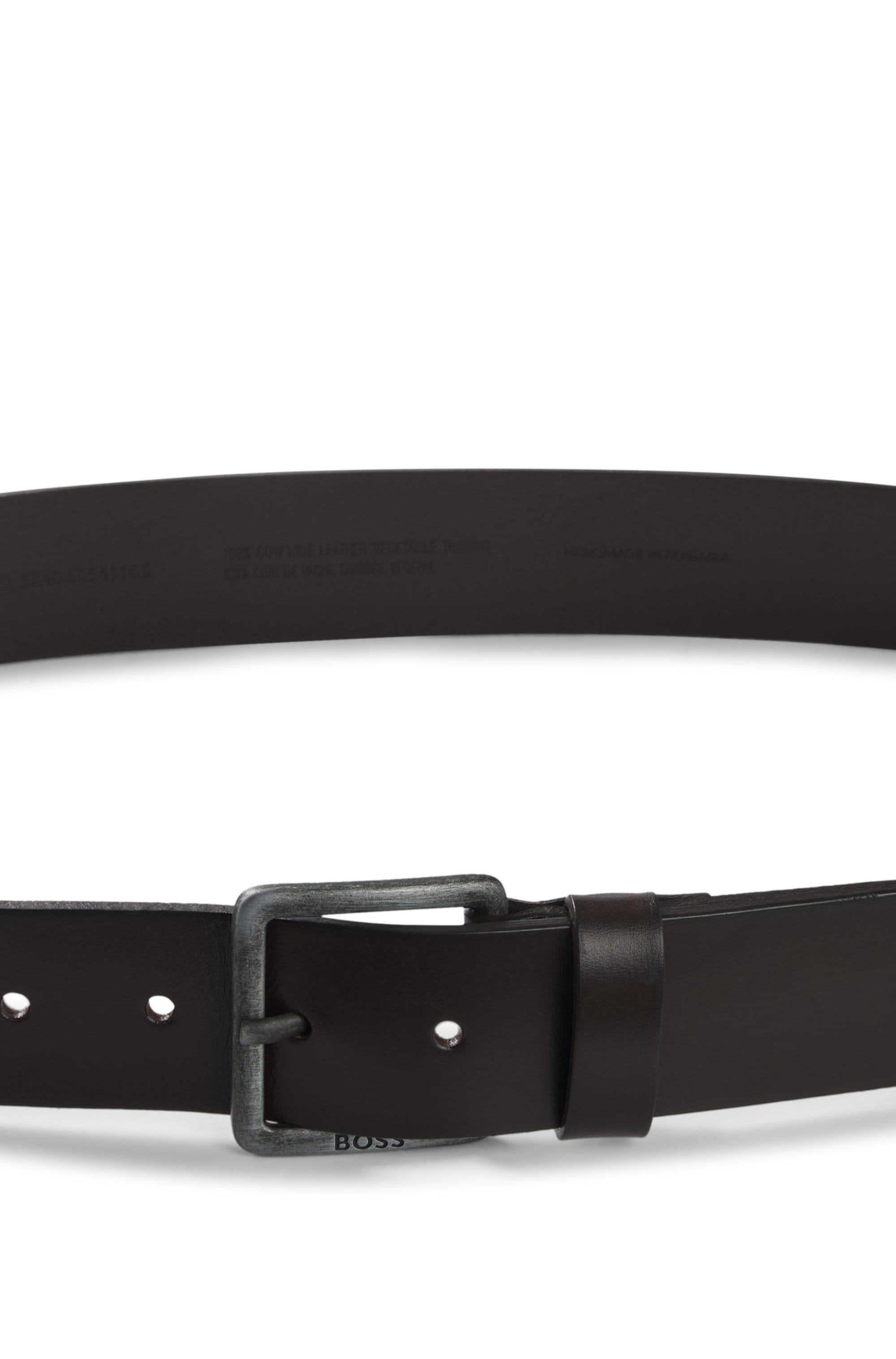 BOSS Ledergürtel »Jeeko_Sz40«, mit matter Schliesse