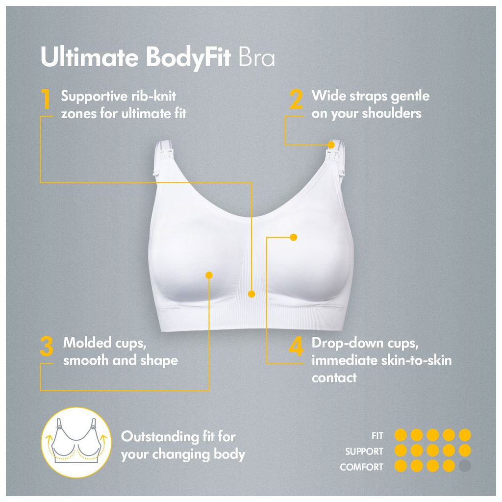 MedelaMedela   Ultimate BodyFit Schwangerschafts und Still BH weiss S