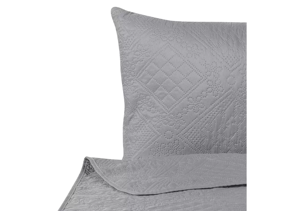 Couvre-lits avec coussins ALAMUT 140 x 210 cm Gris