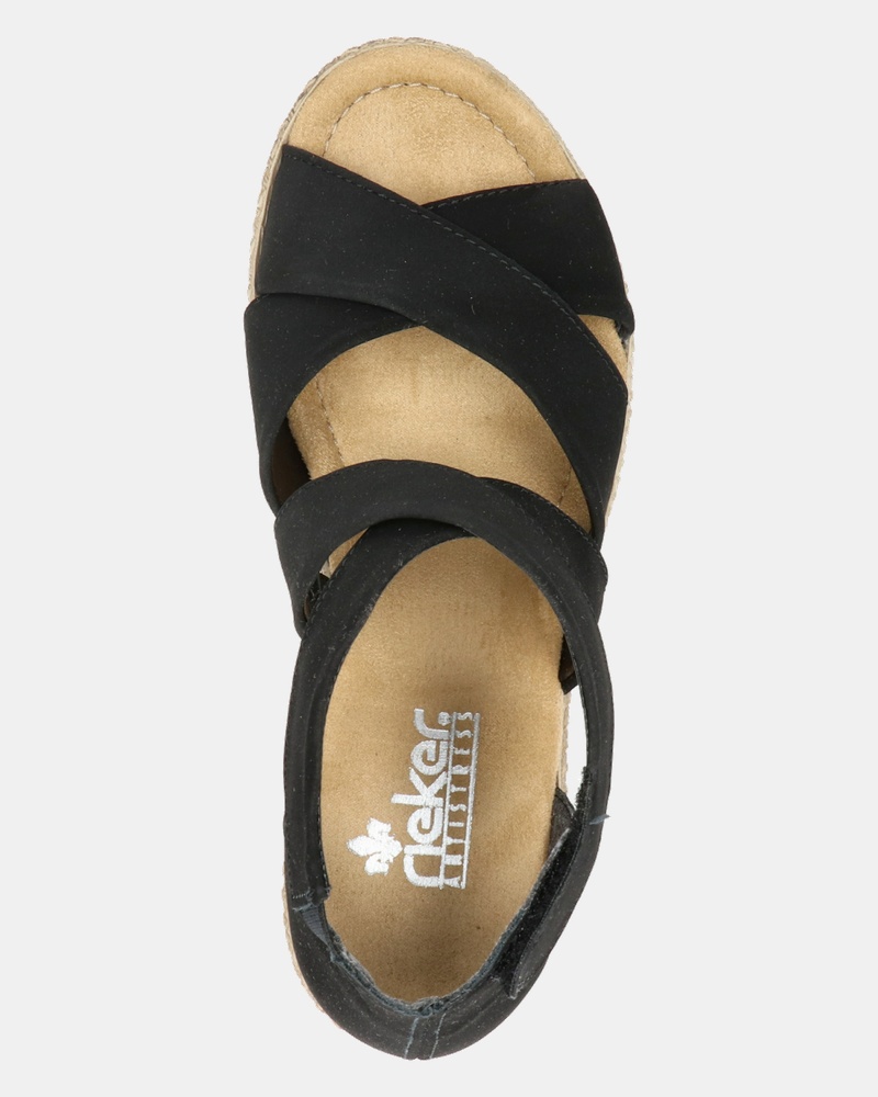 Rieker Sandalen  - zwart