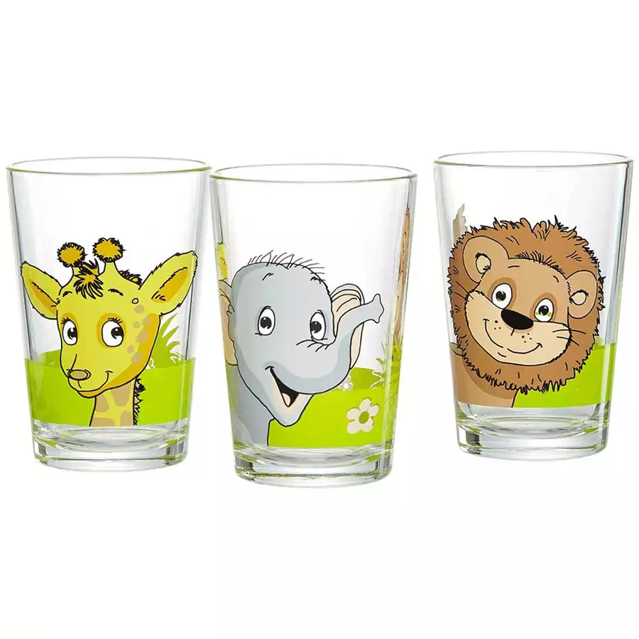 Ritzenhoff & Breker GmbH & Co. KG Kindergläser Dschungeltiere 205 ml 24er Set bunt