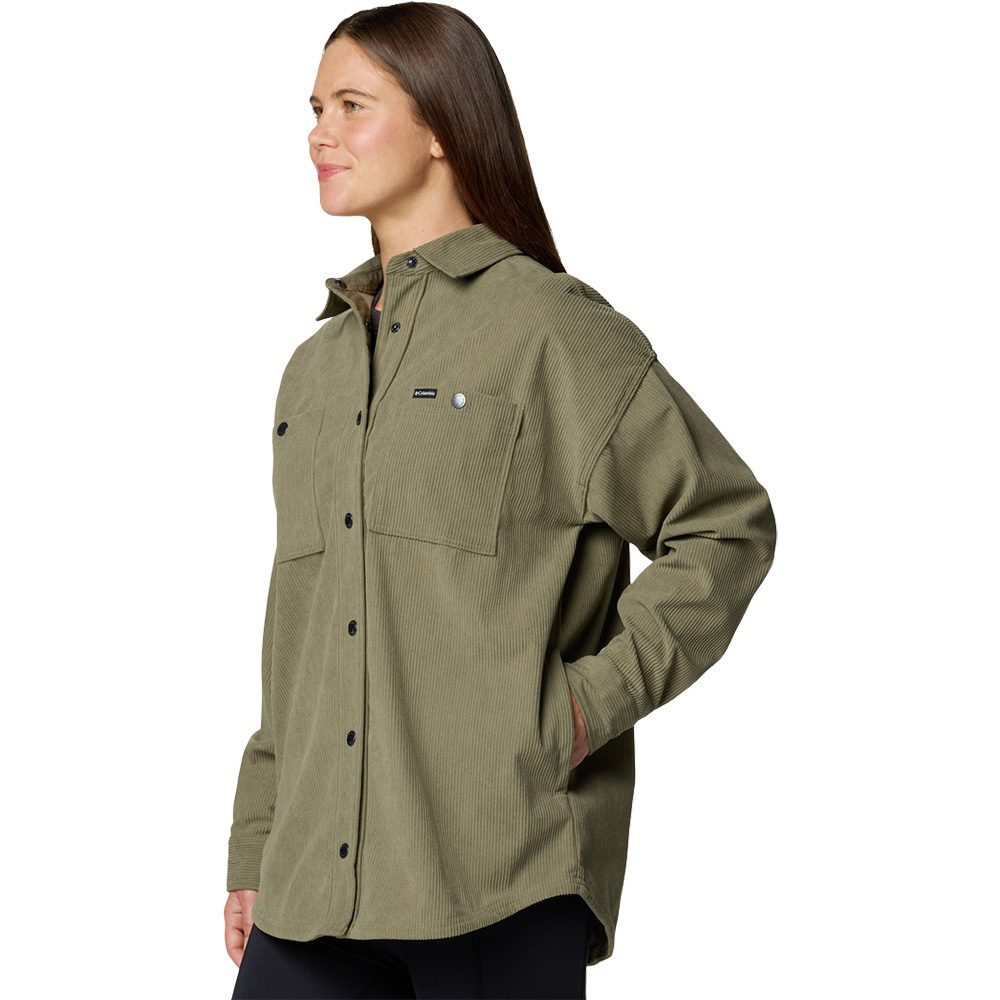 Columbia Blue Point Creek™ Cord Hemd Damen stone green