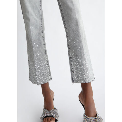 Liu Jo - Vaqueros bootcut tobilleros Gris