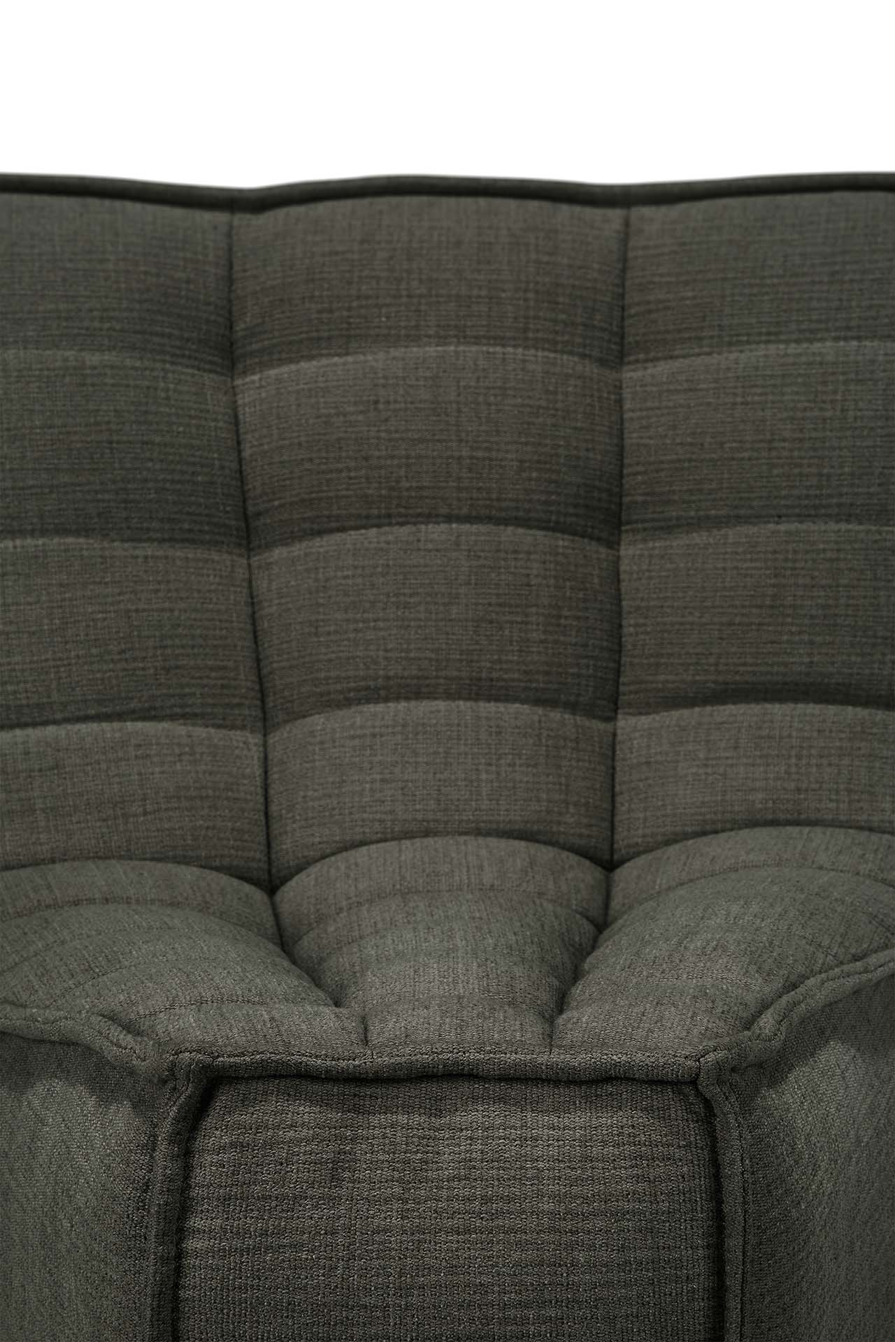 Sofa N701- 45° rond hoekelement - eco stof moss green