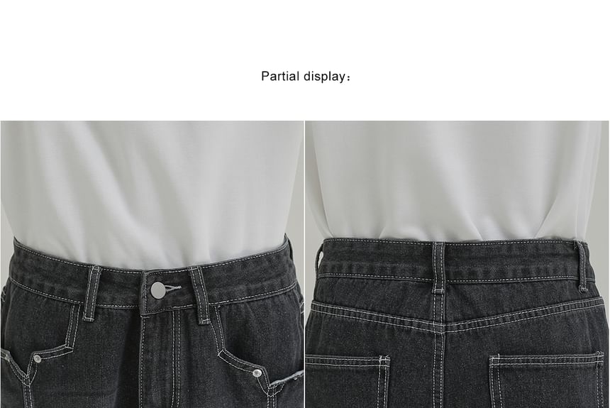 DAZO Studios - Mid Rise Washed Denim Shorts