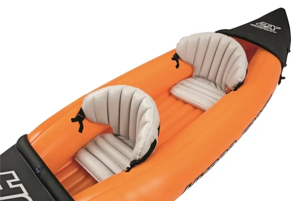 Bestway 65077, Oppustelig kajak, 2 person(er), 160 kg, Blå, Grå, Vinyl, Kasse