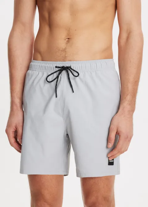 Zwembroek met logo grijs (GRS.L)
