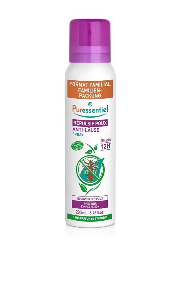Puressentiel Anti-Läuse Abwehrspray<br>200 ml, Spray, Familienformat