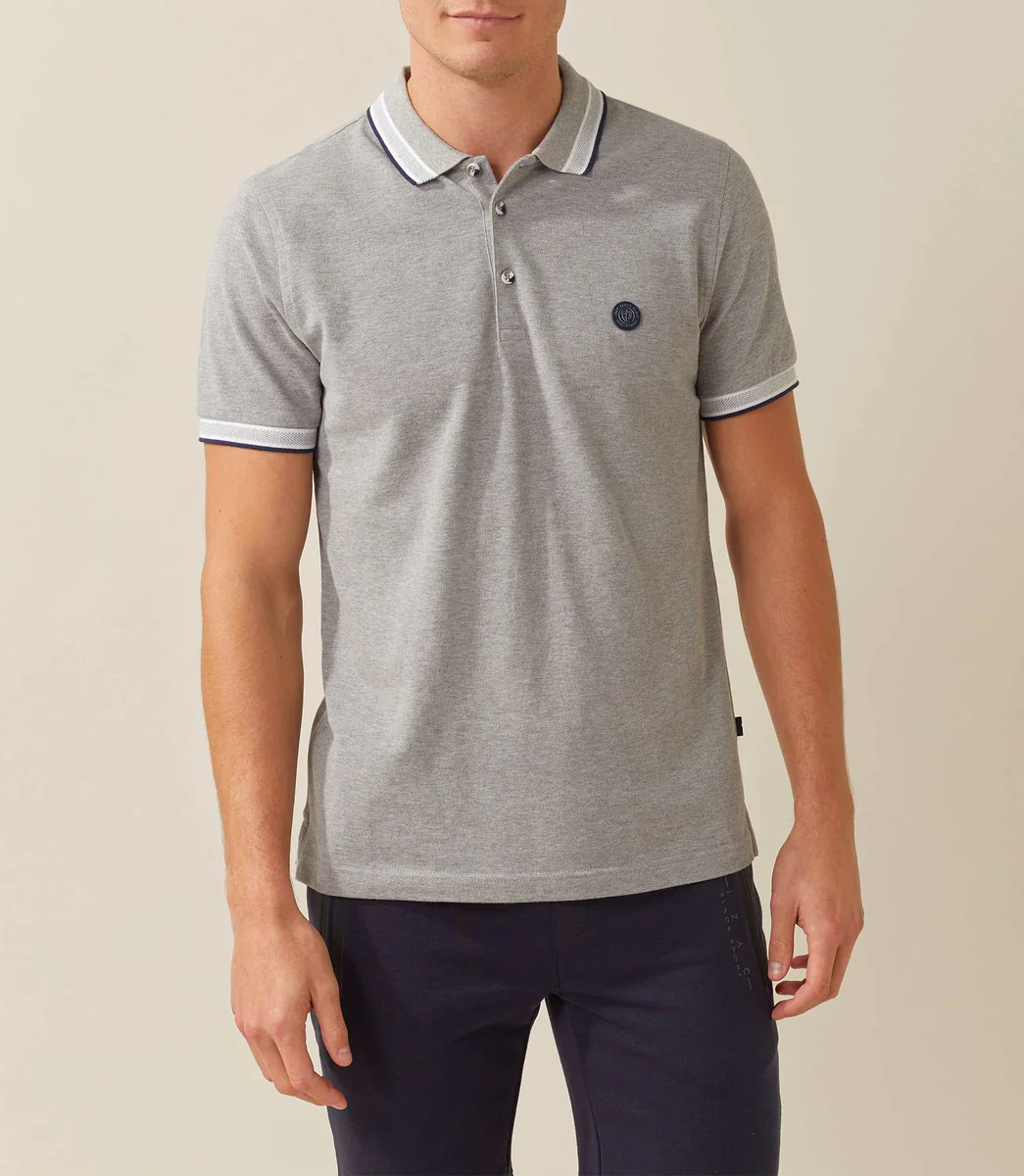 Polo gris-chine 