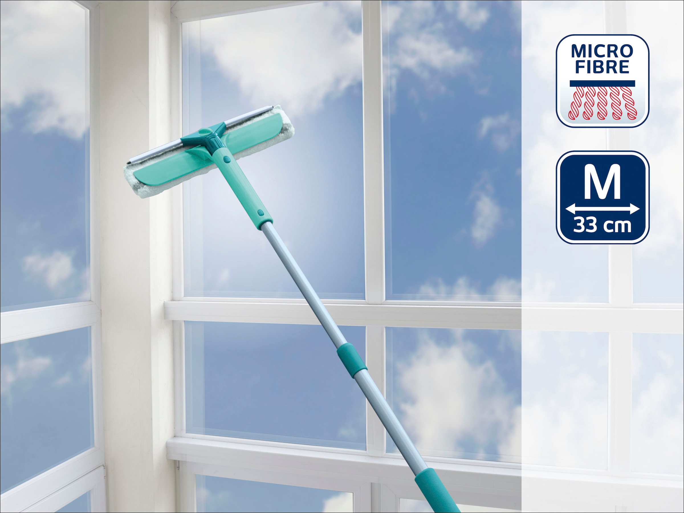 Leifheit Fensterreiniger »Classic Window Cleaner Telescope 155« 3in1
