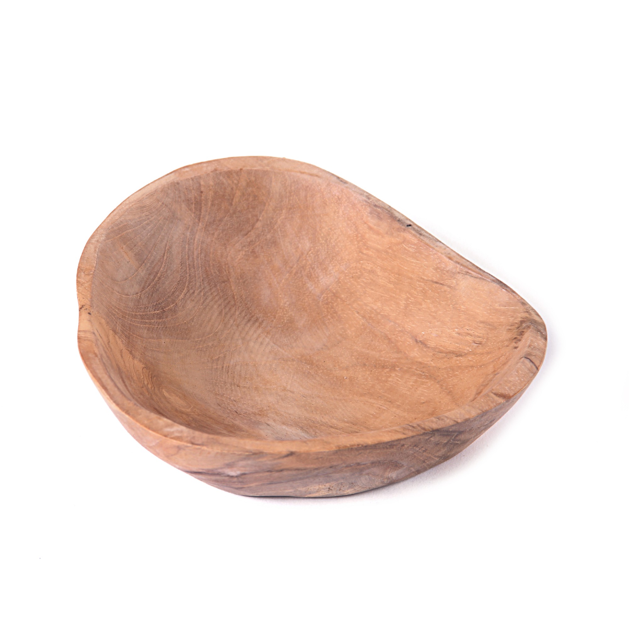 Schale aus Teak, natur, Ø 16 cm, H 3,5 cm von fischer's lagerhaus