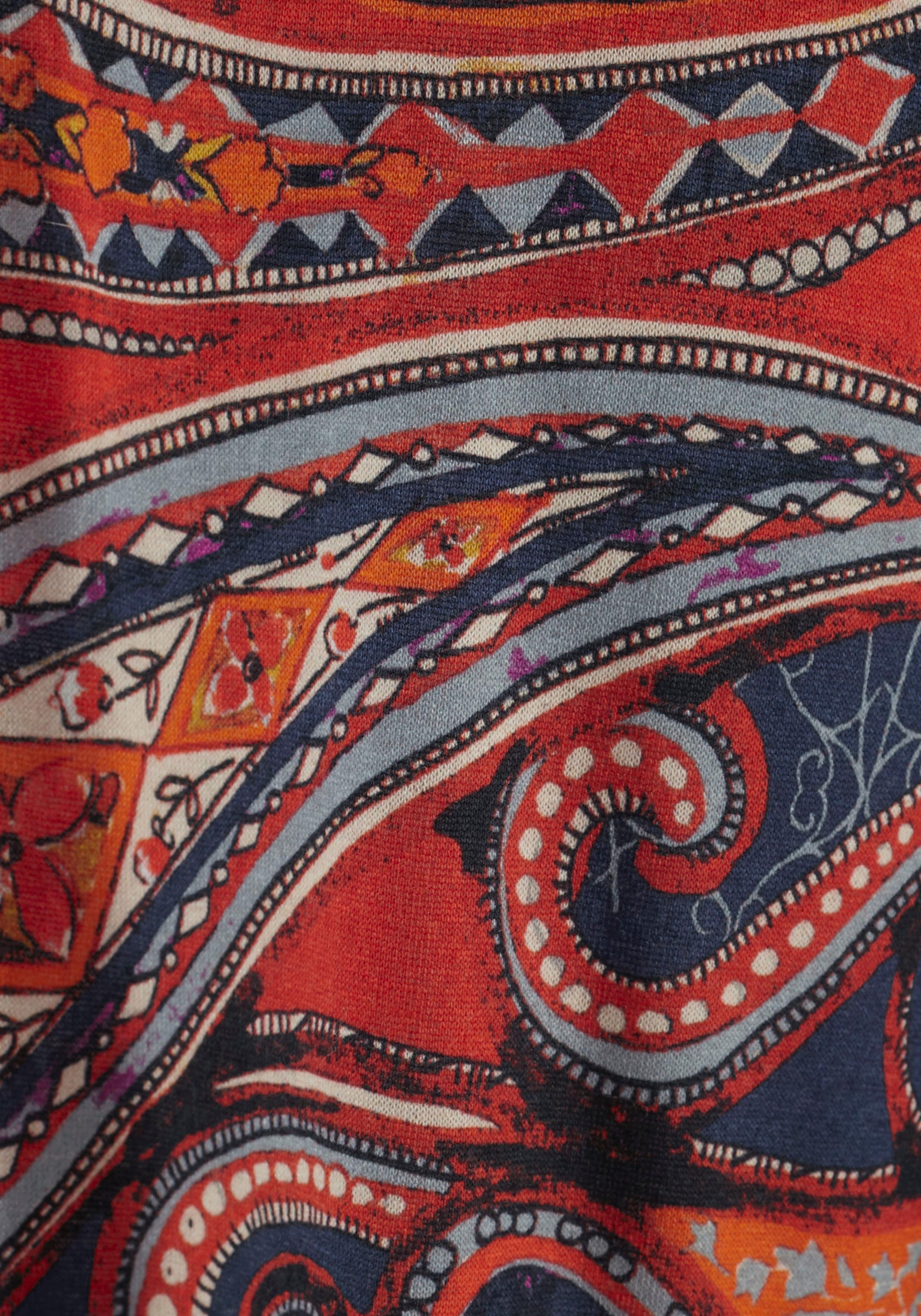 LASCANA Strandhose  mit Paisleyprint und Taschen, leichte Jerseyhose, elastisch