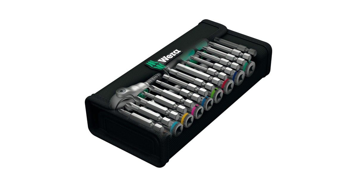 Wera8100 SA 9 Zyklop Speed-ratelset gereedschapsset  (Zwart/groen, 1/4