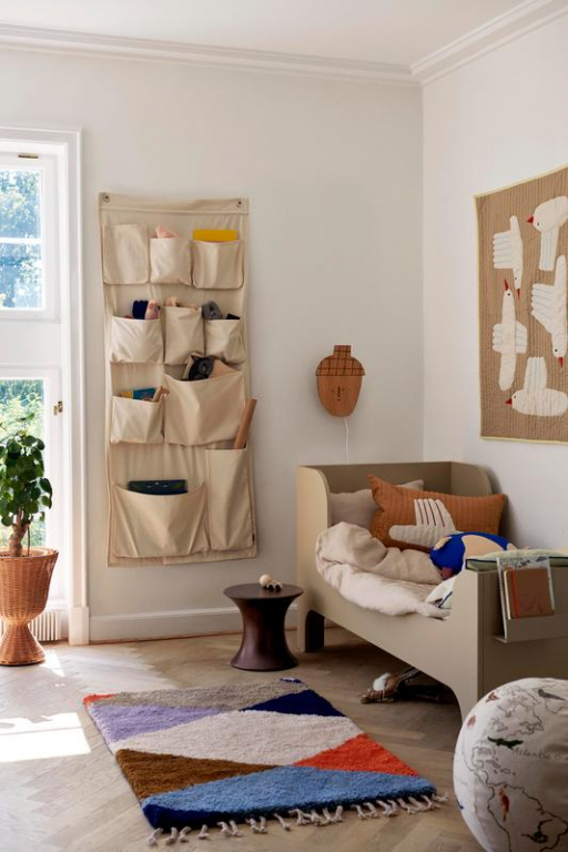 Ferm Living Canvas Wall Pockets organizer 70x160