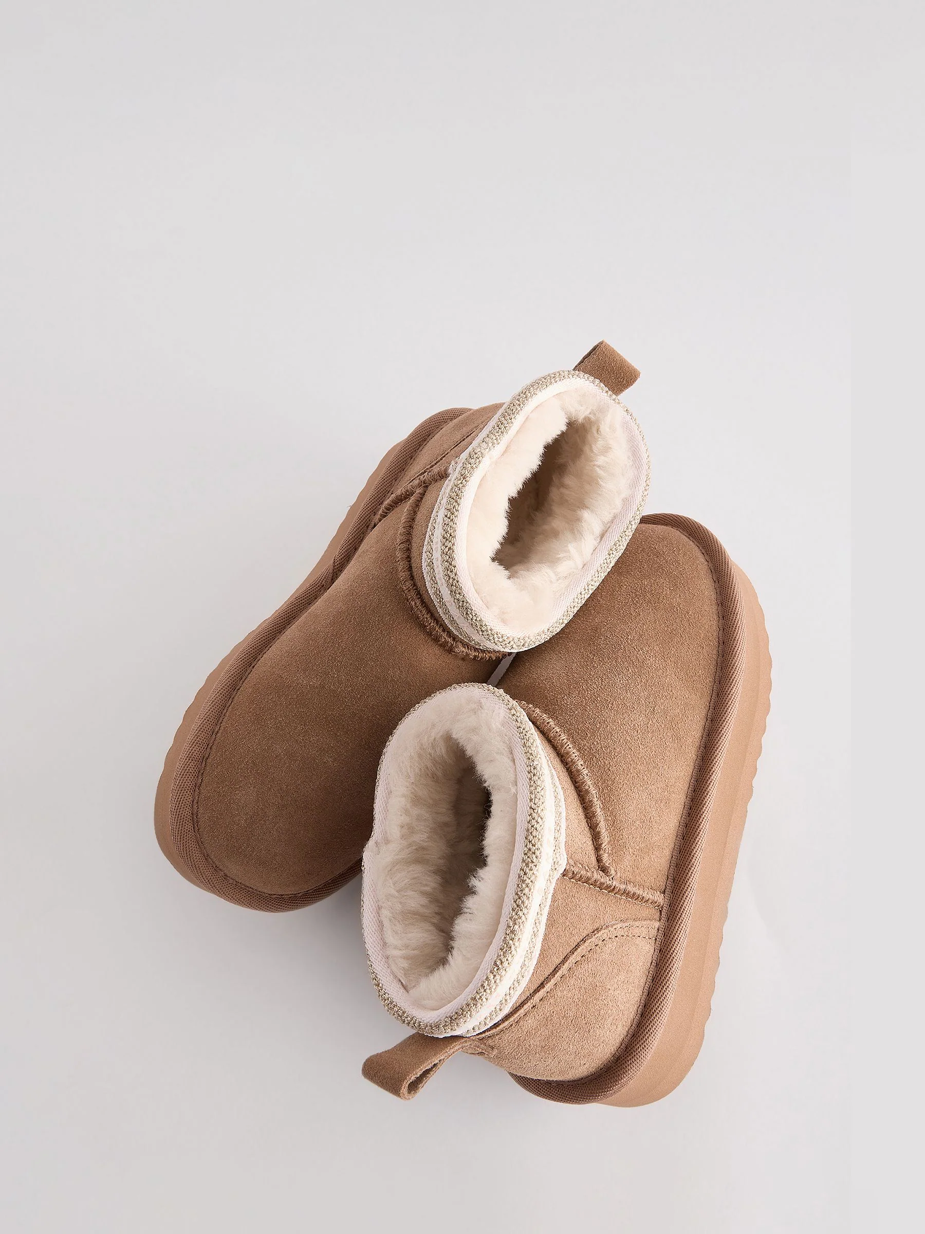 Lichtbruin - Baker by Ted Baker Girls Water Repellent Cosy Suede Boots