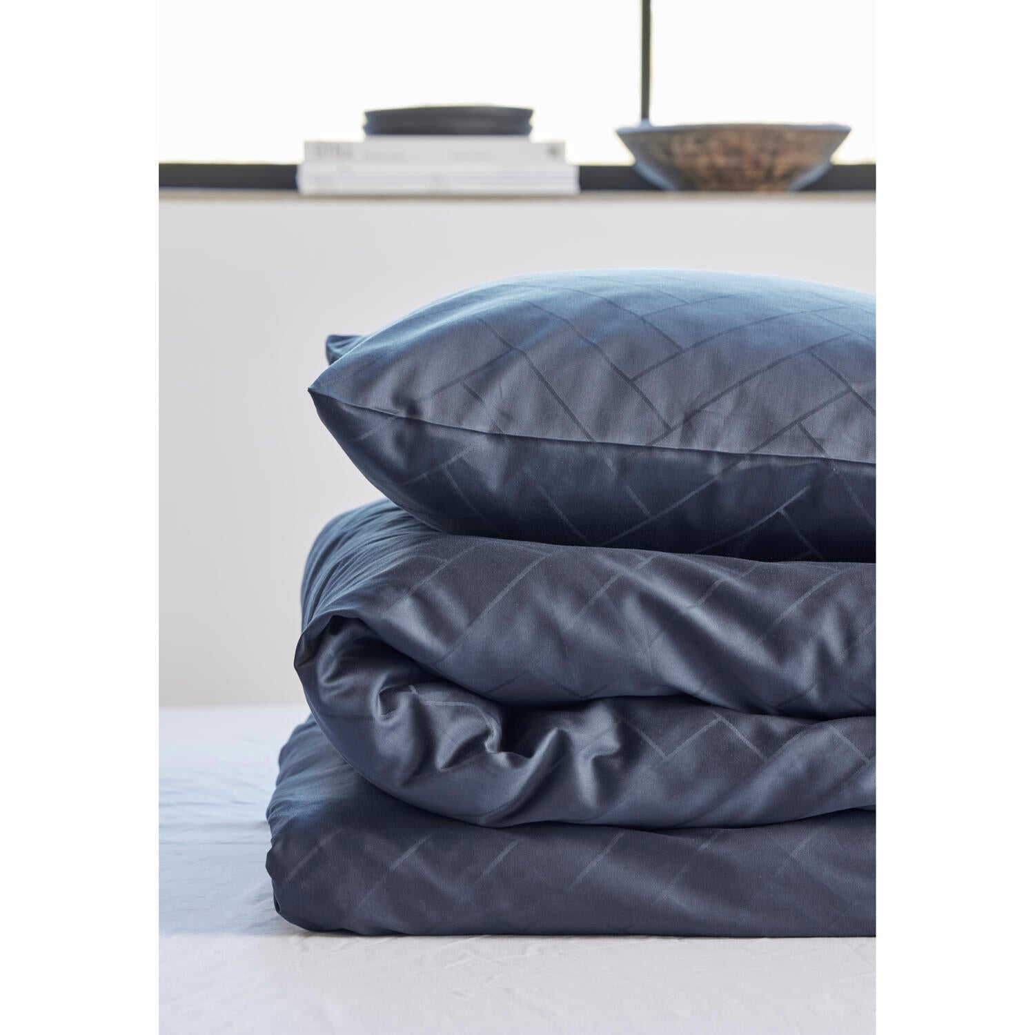 Södahl  Tiles sengetøj - Ink blue