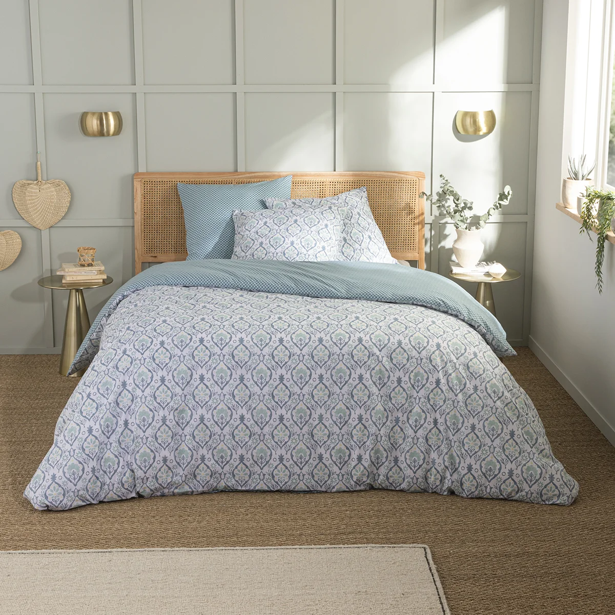 PACK HOUSSE DE COUETTE + TAIE(S) D'OREILLER COTON MIRA