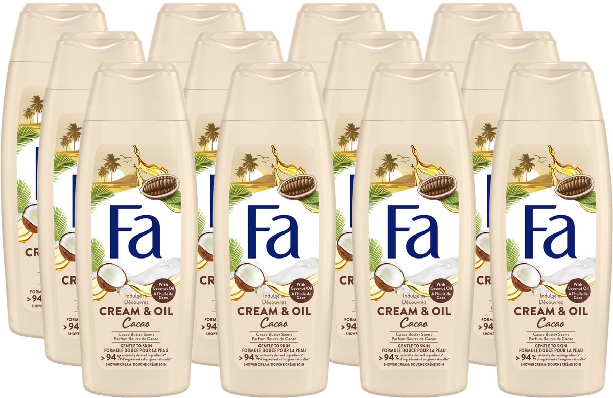 12x Fa Douche creme & oil (250 ml)