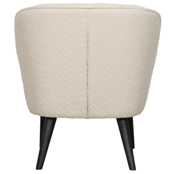 WOOOD fauteuil Sara bouclé crème