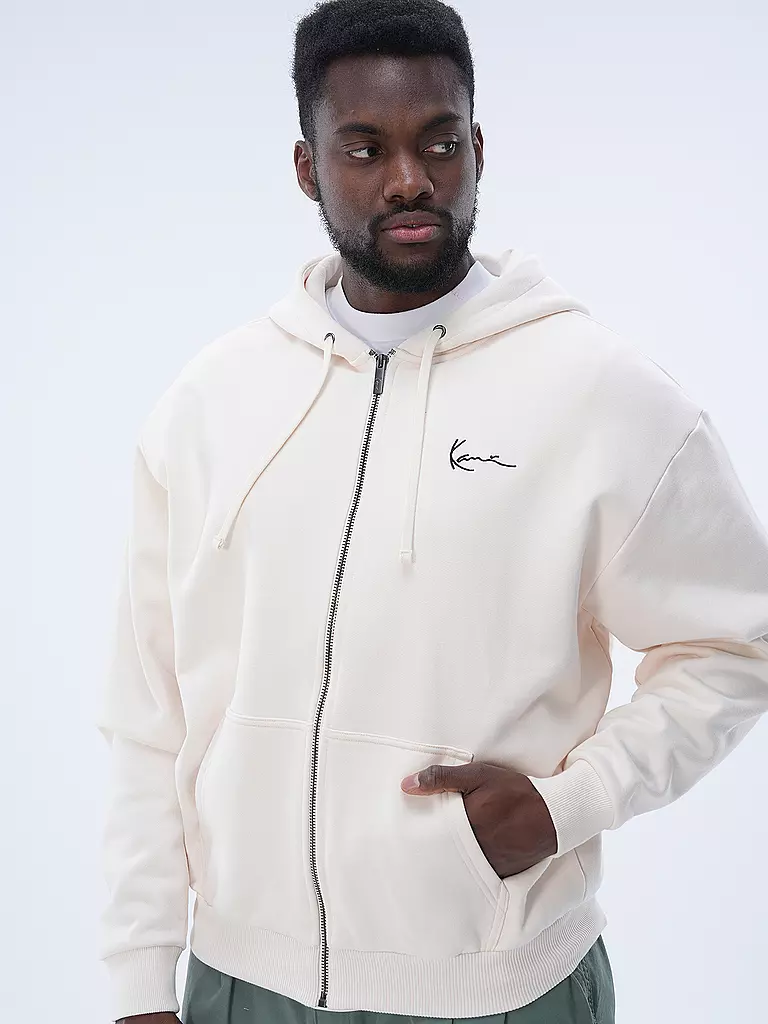 KARL KANI Sweatjacke creme