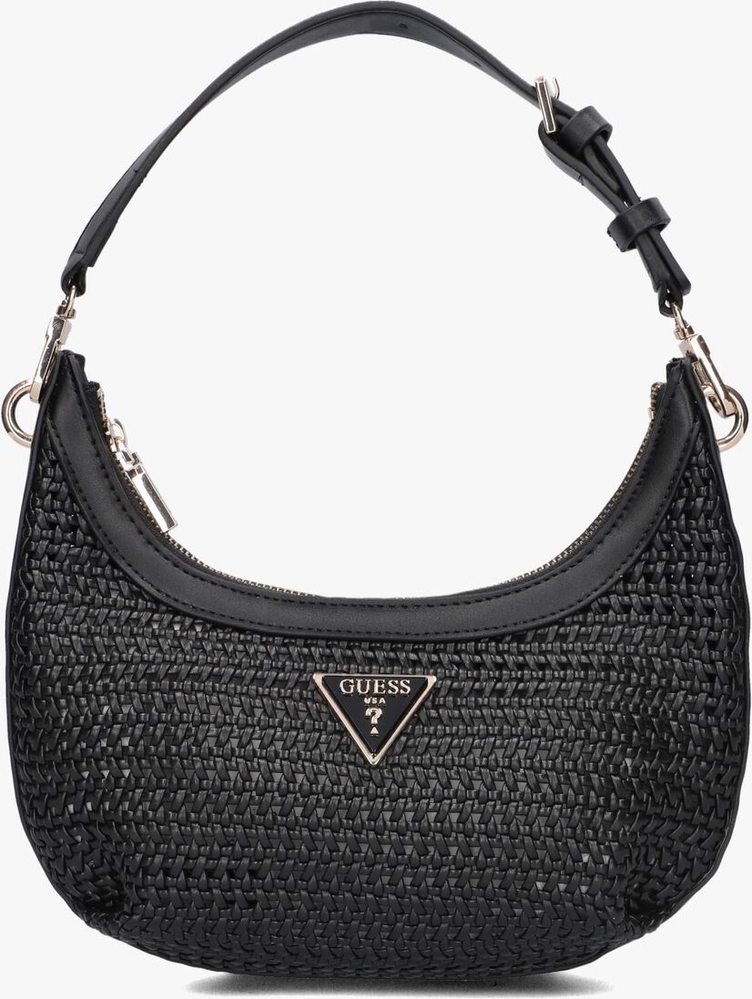 GUESS zwarte guess schoudertas emelda crossbody top zip