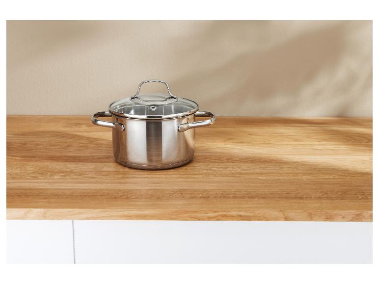 Set van 3 RVS kookpannen