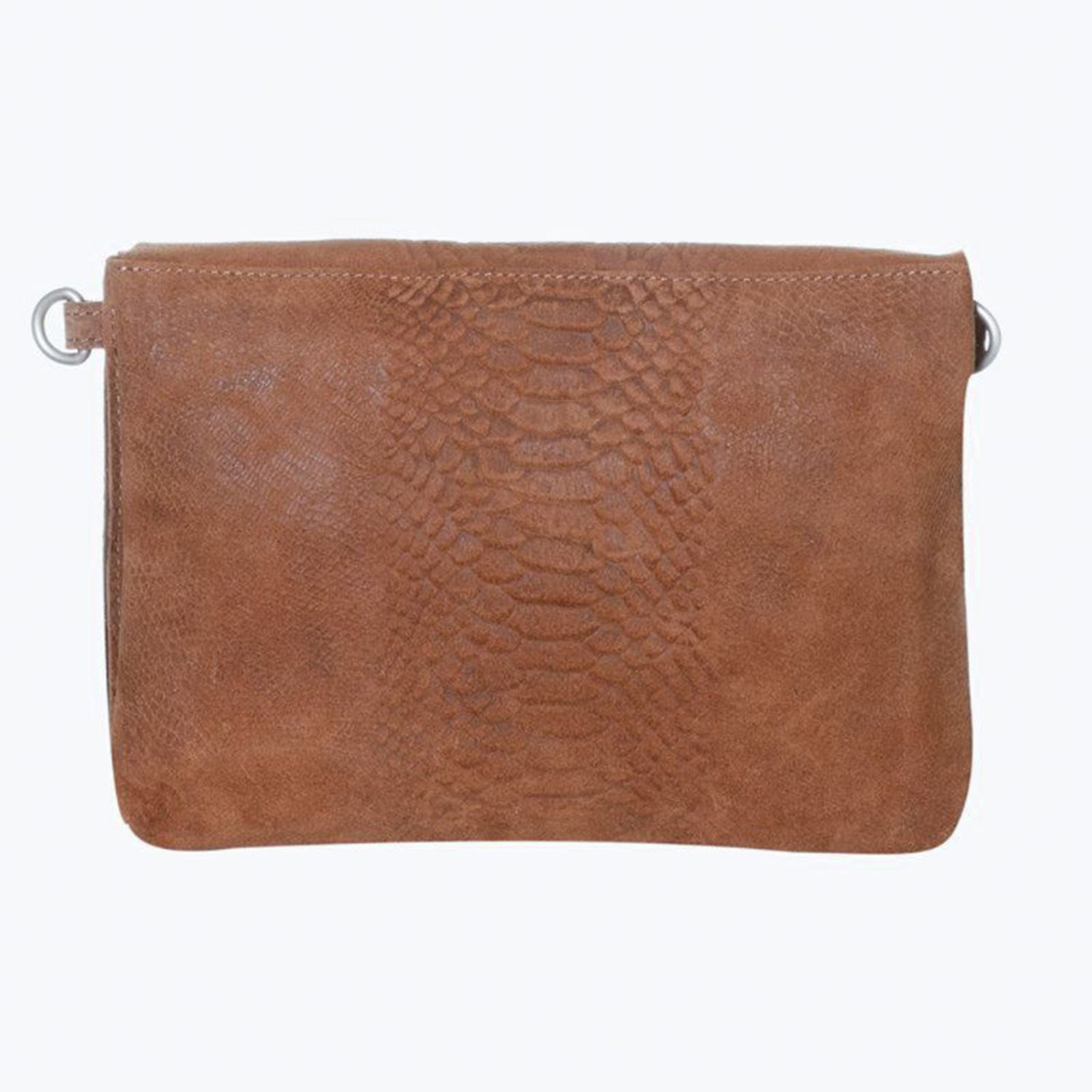 Mozz Luieretui Crossbody Suede snake cognac