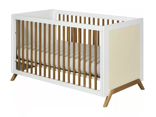 Chambre complète bébé 70x140 cm panneaux de fibres blanc AZU