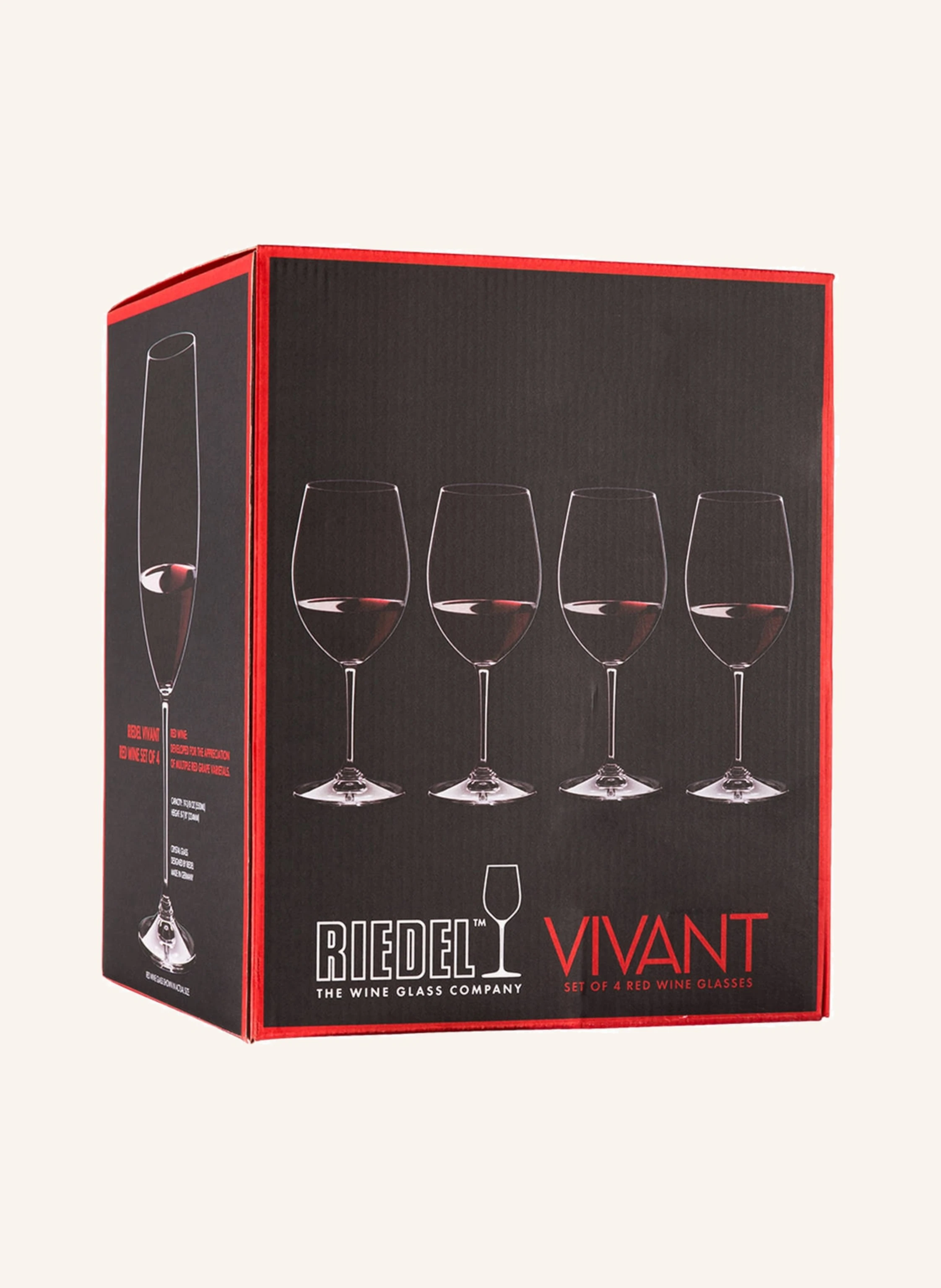RIEDEL 4er-Set Weingläser VIVANT RED WINE