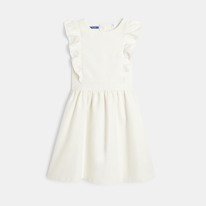 Robe chic pailletée beige fille