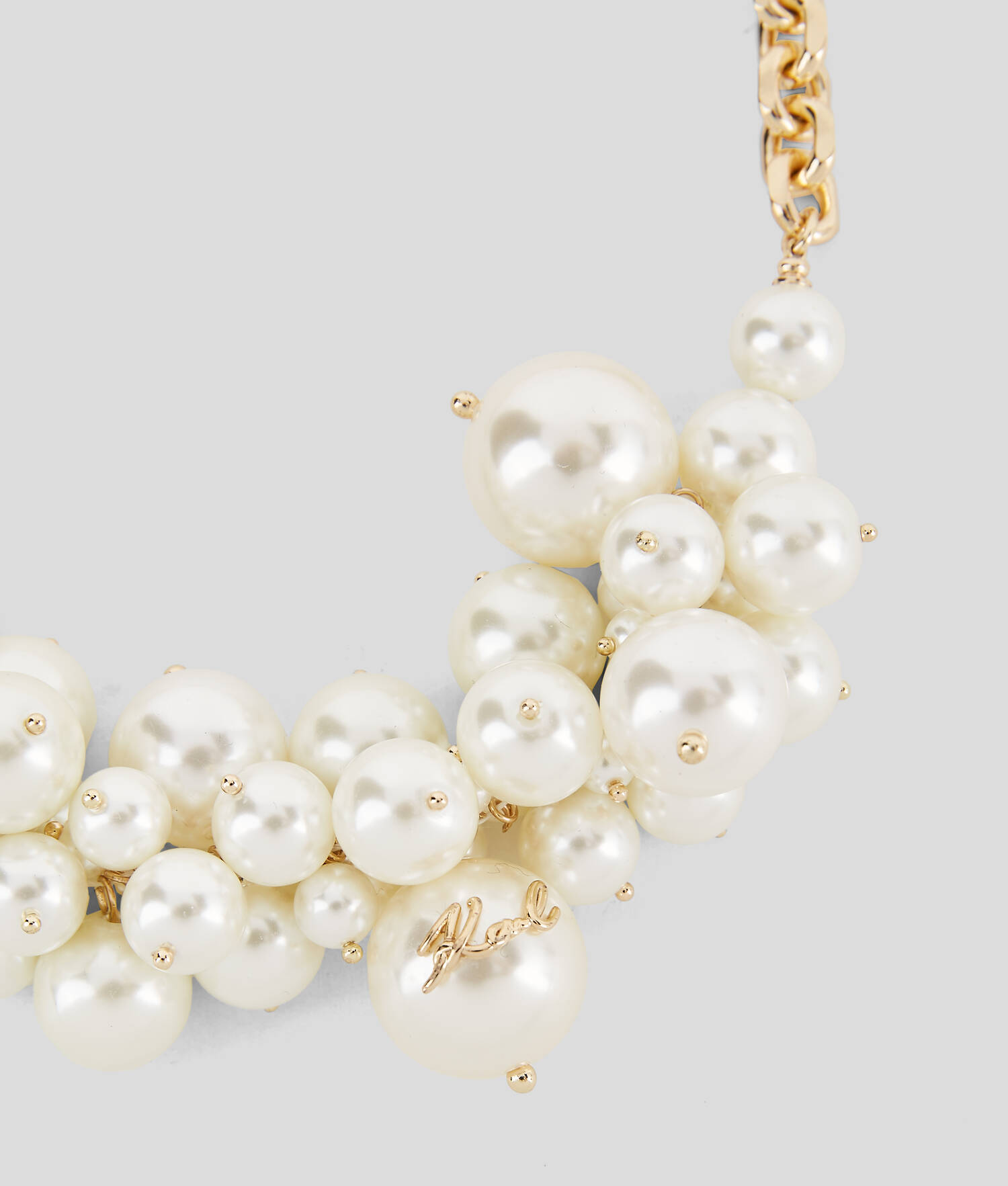 COLLIER RAS DU COU EN PERLES K/SIGNATURE - Or