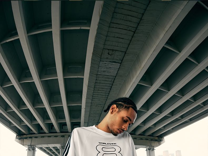 Newin - Bedrukt Overfit Sport T-shirt