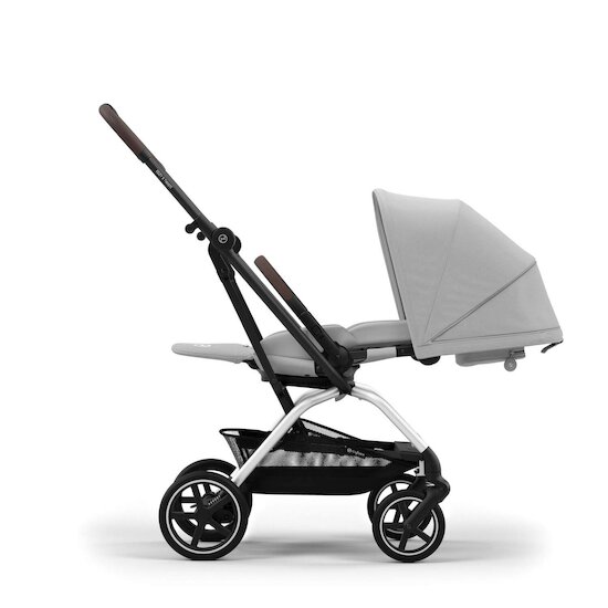 Poussette Eezy S Twist +2    Châssis Silver - Fog Grey        de               CYBEX