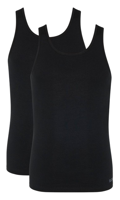 Sloggi Men Go Abc 2.0 Heren Tank Top 2 Pack Black Maat XL 1 Stuk